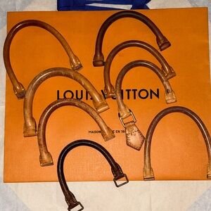 Louis Vuitton Assorted Brown Leather Handles CUT from bags SKU-7198